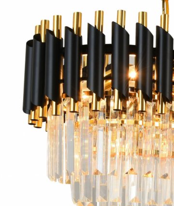 Подвесная люстра Natali Kovaltseva Darian 76017/8C Gold Black