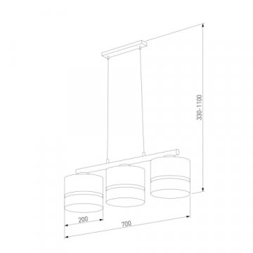 Подвесная люстра TK Lighting 6694 Paglia