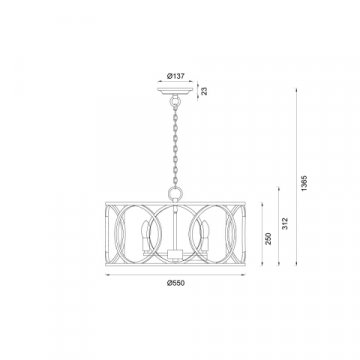 Подвесная люстра Vele Luce Beatrice VL4224P05