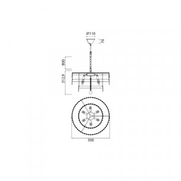 Подвесная люстра Vele Luce Breeze VL3263P06
