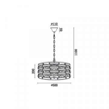 Подвесная люстра Vele Luce Brianna VL3083P05
