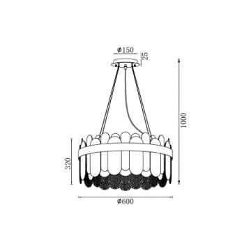 Подвесная люстра Vele Luce Delizia VL3185P12