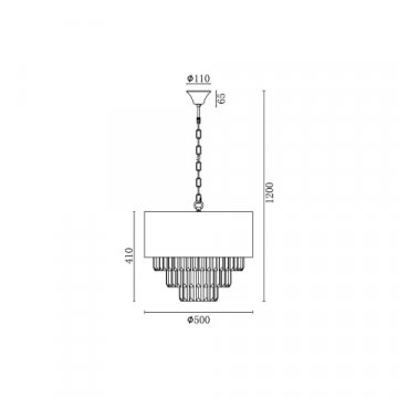 Подвесная люстра Vele Luce Fata VL3173P07