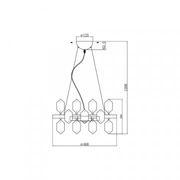 Подвесная люстра Vele Luce Polaris VL4153P16