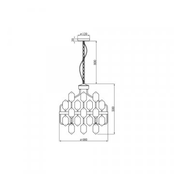 Подвесная люстра Vele Luce Polaris VL4153P26