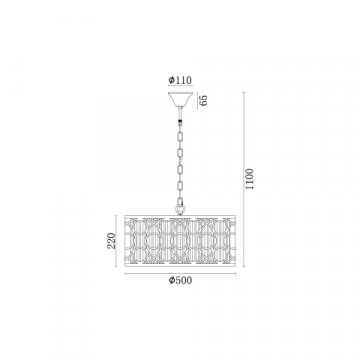 Подвесная люстра Vele Luce Riccio VL3164P05