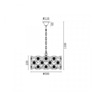 Подвесная люстра Vele Luce Silk VL3143P08