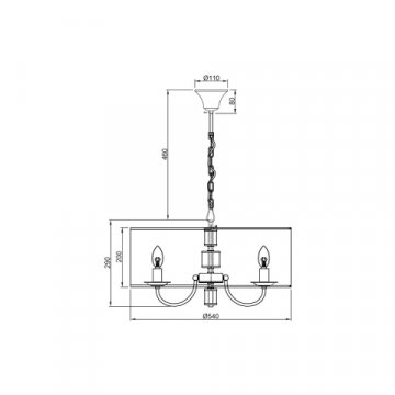 Подвесная люстра Vele Luce Soprano VL4194P05