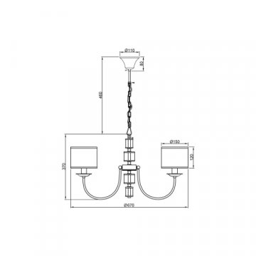 Подвесная люстра Vele Luce Soprano VL4194P06