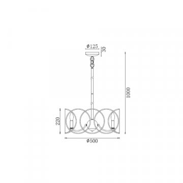 Подвесная люстра Vele Luce Vita VL4234P06