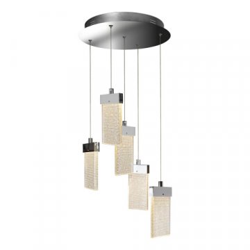 Подвесная светодиодная люстра iLedex Pixel C4430-5R CR