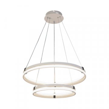 Подвесная светодиодная люстра Profit Light 6038/2 WHT+CHR