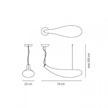 Подвесной светильник Artemide Cosmic 1629010A