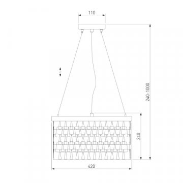 Подвесной светильник Bogates Corazza 317/6