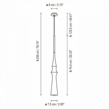 Подвесной светильник Bover Slend 03 White