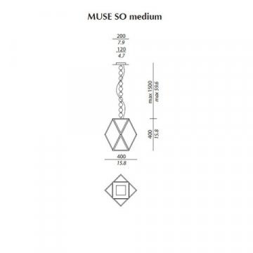 Подвесной светильник Contardi Muse Deluxe So Medium Nickel