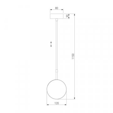 Подвесной светильник Elektrostandard Grollo 50120/1 хром 4690389187162