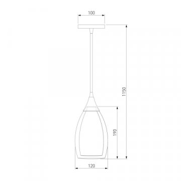 Подвесной светильник Eurosvet 50085/1 золото