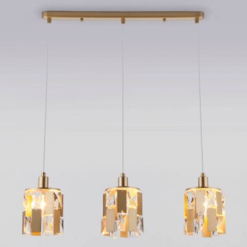 Подвесной светильник Eurosvet 50101/3 перламутровое золото
