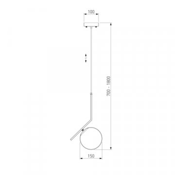 Подвесной светильник Eurosvet 50159/1 латунь