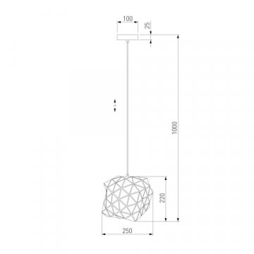 Подвесной светильник Eurosvet 50168/1 золото