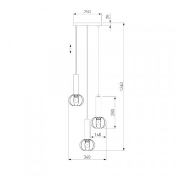 Подвесной светильник Eurosvet 50178/3 черный/бронза
