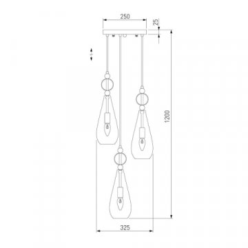 Подвесной светильник Eurosvet 50202/3 хром