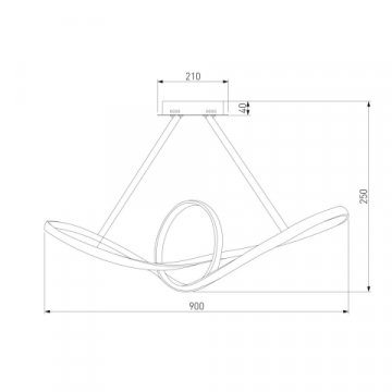 Подвесной светильник Eurosvet 90174/1 сатин-никель