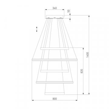 Подвесной светильник Eurosvet 90179/5 сатин-никель
