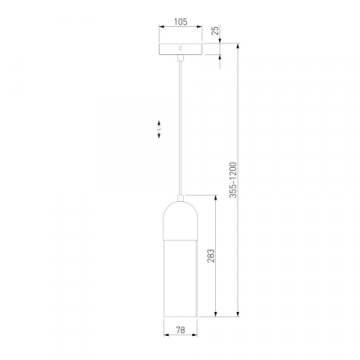 Подвесной светильник Eurosvet Airon 50180/1 янтарный