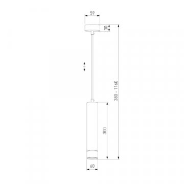 Подвесной светильник Eurosvet DLN107 GU10 золото