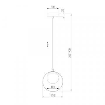 Подвесной светильник Eurosvet Dublin 50205/1 хром