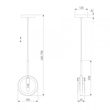 Подвесной светильник Eurosvet Gallo 50121/1 белый