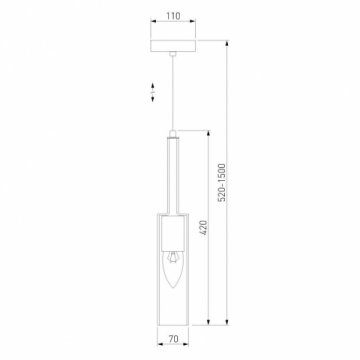 Подвесной светильник Eurosvet Graf 50226/1 прозрачный