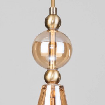 Подвесной светильник Eurosvet Ilario 50202/1 янтарный