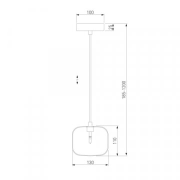 Подвесной светильник Eurosvet Jar 50128/1 хром