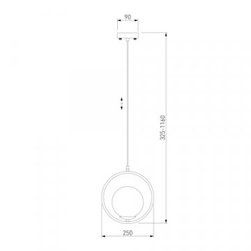 Подвесной светильник Eurosvet Ringo 50089/1 золото