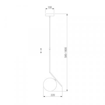 Подвесной светильник Eurosvet Shape 50213/1 хром