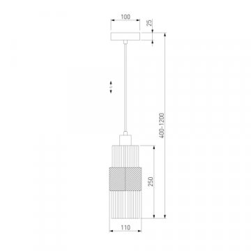 Подвесной светильник Eurosvet Soho 50209/1 хром