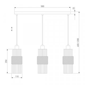 Подвесной светильник Eurosvet Soho 50209/3 хром