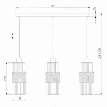 Подвесной светильник Eurosvet Soho 50209/3 хром