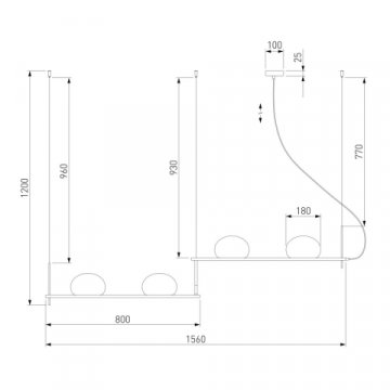 Подвесной светильник Eurosvet Stair 70145/4 латунь