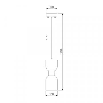 Подвесной светильник Eurosvet Tandem 50118/1 латунь