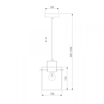 Подвесной светильник Eurosvet Trim 50227/1 дымчатый