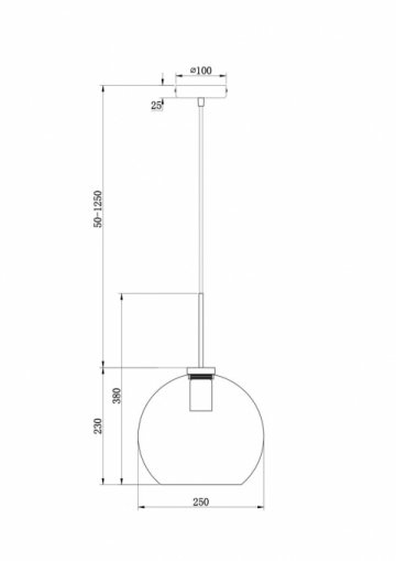 Подвесной светильник Freya Bravis FR8003PL-01B