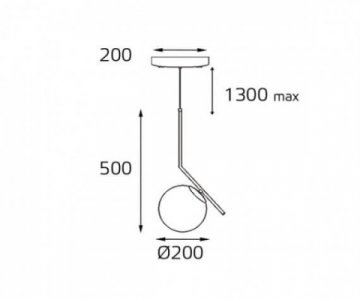 Подвесной светильник Italline Bolla SP 6212/200 brass