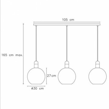 Подвесной светильник Lucide Julius 34438/03/65