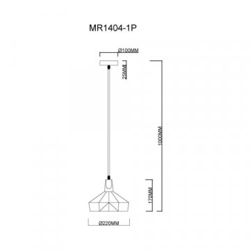 Подвесной светильник MyFar Brigitte MR1404-1P