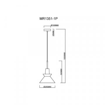 Подвесной светильник MyFar Kristina MR1351-1P