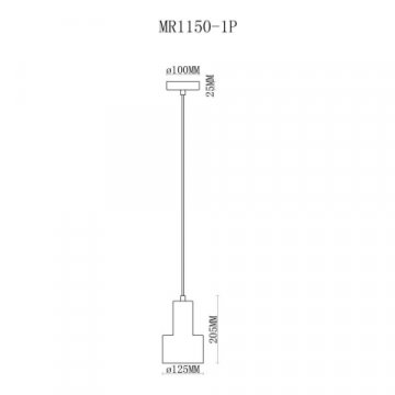 Подвесной светильник MyFar Lima MR1150-1P